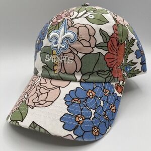New Orleans Saints 47 Brand Hat Womens Cap Strap Back Floral NFL Football NEW